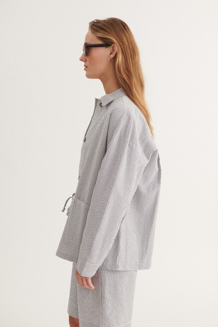 Basic Apparel Asta Jacket Jackets 690 Bright white / sky captain